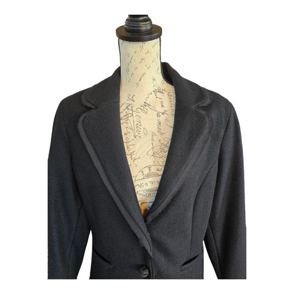 J. Jill Tailored Black Single Breasted Wool Blazer Jacket 8 - Picture 2 of 10